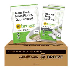 lot 1824 image: Purina Tidy Cats Breeze Litter System Cat Refill Bundle 7.91 lb. Box