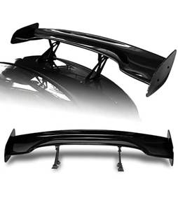 lot 1830 image: Universal 47 inch ABS Adjustable GT Style Rear Trunk Spoiler Wing (Painted Black)