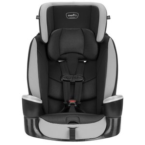 lot 1879 image: Evenflo Maestro Sport High Back Booster Car Seat, Solid Print Gray