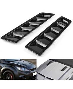 lot 1883 image: Car hood vent louvers Cold Air Flow Intake Fitment Louvers Vents Bonnet Cover Hood Vent Air Flow Intake Side Scoop Hood Cover.