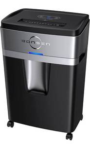 lot 1890 image: BONSEN 12-Sheet Super Micro-Cut Paper Shredder, High-Security P-5 Paper Credit Card Shredder. Retails $189