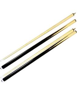 lot 1910 image: ISPIRITO Pool Cues 2-Piece 58 Inch House Bar Billiard Cue Sticks 13mm Glue-on Tips Hardwood Wooden Cues Set of 2