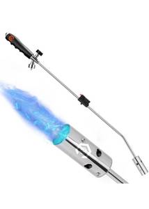 lot 1915 image: Schtumpa Weed Torch Burner Propane Torch Flame Weeder 500,000BTU 32Inch Long Electric Ignition.
