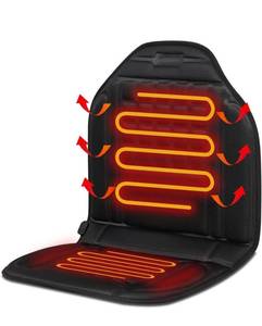 lot 1930 image: Seat Cushion with HeatWinter Heated Seat Cover with Fast Heating On The Go to Reduce Stress