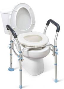 lot 1950 image: OasisSpace Stand Alone Raised Toilet Seat 300lbs