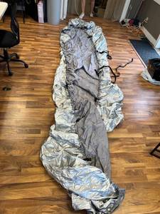 lot 1961 image: Silvergray car cover measures approximately 15 foot