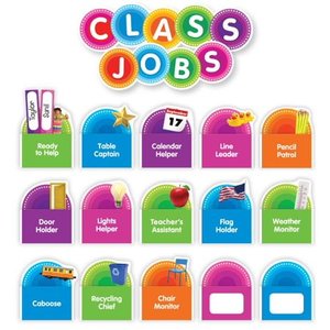 lot 1966 image: Color Your Classroom Color Your Classroom Class Jobs Bulletin Board (Other)