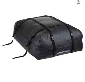 lot 1967 image: Amazon Basics Rooftop Cargo Carrier Bag, Black, 15 Cubic Feet