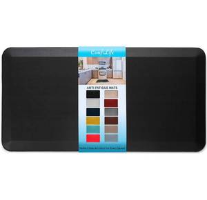 lot 1977 image: ComfiLife Anti Fatigue Floor Mat &amp 34 Inch Thick Perfect Kitchen Mat, Standing Desk Mat &amp Comfort at Home, Office, Garage &amp Durable &amp Stain Resistant &amp Non-Slip Bottom (20 x 39, Black)