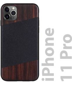 lot 1988 image: iATO iPhone 11 Pro Case Wood & Leather