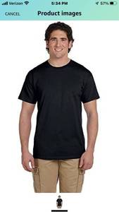 lot 2001 image: Fruit of the Loom 5 oz. 100% Heavy Cotton HD T-Shirt size small&nbsp total of 45 shirts