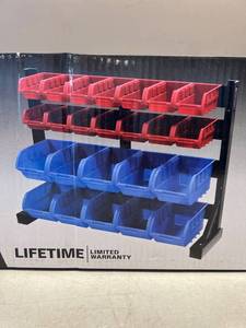 lot 2019 image: 24 Bun Heavy-Duty Storage Rack