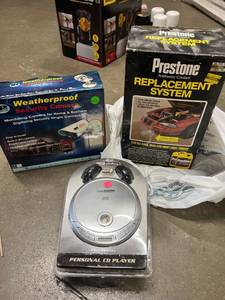 lot 2036 image: Prestons Replacement System, Weatherproof Security camera and Personal CD player
