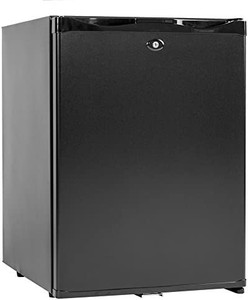 lot 46092 image: Smad Mini Fridge with Lock Compact Refrigerator for Bedroom Dorm Office No Noise,12V110V,1.0 Cubic Feet, Black