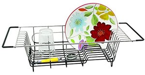 lot 49163 image: Better Houseware 1484.8 Over Sink Dish Drainer, Stainless Steel  (19.25 x 8.25 x 4.5)