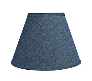 lot 49164 image: Aspen Creative Spider Lamp Shade  (32194) Transitional Hardback Empire Shaped Construction Washing, Blue  (6 x 12 x 9)