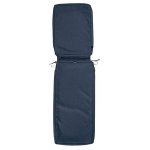 lot 49177 image: Classic Accessories Montlake FadeSafe Water-Resistant Patio Chaise Lounge Cushion Cover, 80 x 26 x 3 inch, Heather Indigo