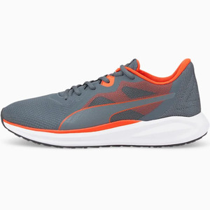 lot 49202 image: Pumas Mens Tennis Shoes, Grey and Orange  (Mens 9.5)  (Not exact as stock photo)