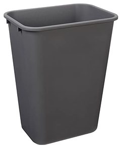 lot 49911 image: AmazonCommercial 10 Gallon Commercial Office Wastebasket, Grey  (1 Pack)
