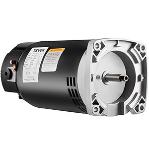 lot 49931 image: VEVOR 1.5 HP, 3463 RPM, 1 Speed, 230115 Volts, 7.8815.5 Amps, 1.1 Service Factor, 56Y Frame, PSC, ODP Enclosure, Square Flange Pool Motor, Swimming Pool Pump Motor, Replacement Pool Motor Kit