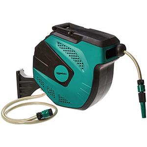 lot 49932 image: Amazon Basics Auto-Rewindable Wall-Mounted Reel with Hose 15M   (Appears used)  (SOLD AS IS)