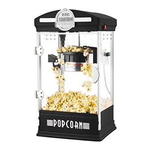 lot 49954 image: Great Northern Popcorn Big Bambino Popcorn Machine - Old Fashioned Popcorn Maker with 4 Oz Kettle, Measuring Cups, Scoop and Serving Cups, Black  (10.8 x 9.7 x 19.5)