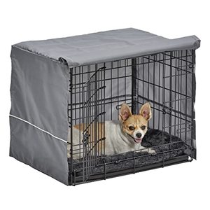 lot 49960 image: New World Dog Crate Comfort Kit, Matching Dog Crate Cover & Dog Bed to Make Your Dogs Crate Their Home, Fits 24-Inch Long Dog Crates  (Dog Crate NOT Included)