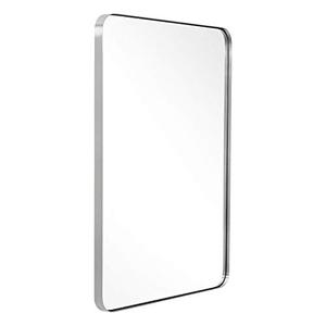 lot 49963 image: ANDY STAR Rectangular Wall Mirror, Brushed Nickel  (24 x 36 x 1)  (Not exact stock photo)