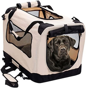 lot 49977 image: 2PET Folding Soft Dog Crate for Indoor, Travel, Training for Pets, Large