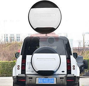 lot 49982 image: Spare Tire Cover Portecor Fits for Land Rover Defender 90 110 2 Door 4 Door 2020 2021 2022 ABS Plastic Fuji, White