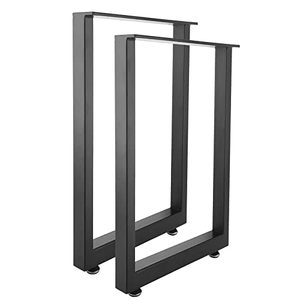 lot 51172 image: HighFree 2PCS Metal Furniture Decory Legs, Industry Rustic Square Tube Table Legs, Heavy Duty Iron Chair Bench Legs, Dining Table Legs, DIY Iron Bench Legs (Square-Shape 28 H)
