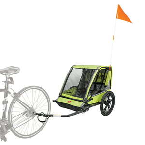 lot 51176 image: Allen Sports Hi-Viz 2-Child Bicycle Trailer, Model ET2-G