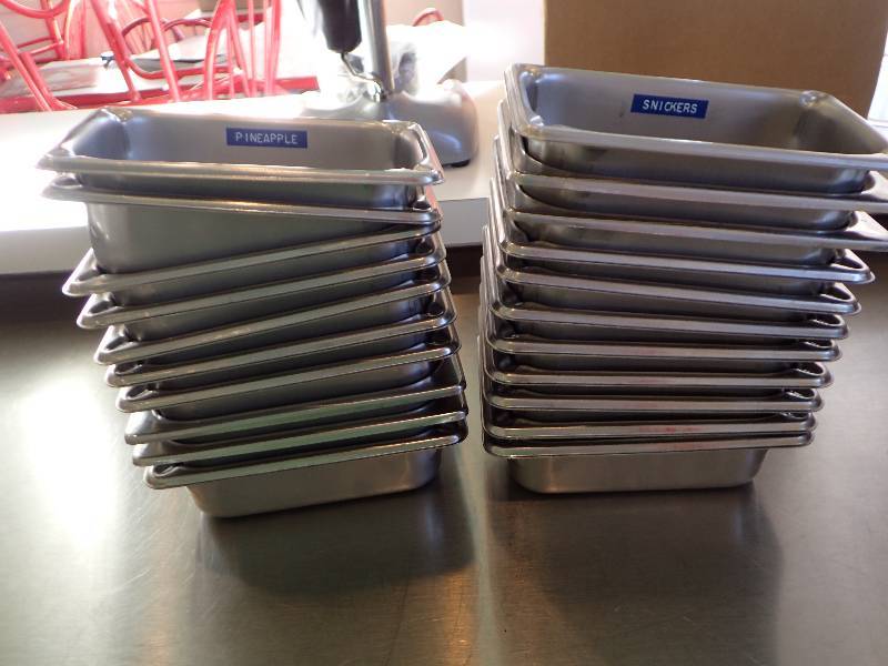 lot 1914 image: Lot Of (21) 4oz Stainless Inserts