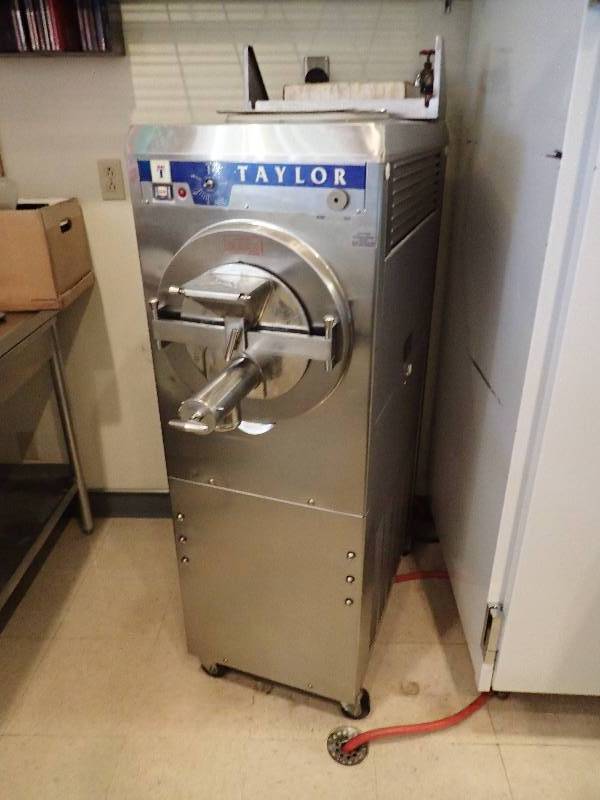 lot 1958 image: Taylor Commercial Single Batch Ice Cream Freezer Machine On Castors