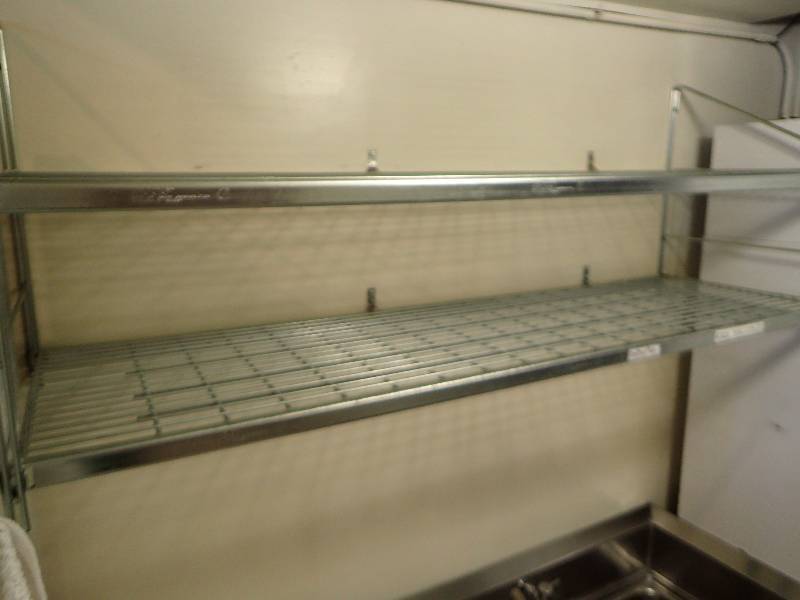 lot 1962 image: Heavy Duty 2 Tier Wall Mounted Storage Shelves
