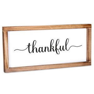 lot 4055 image: Thankful Farmhouse Sign
