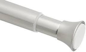lot 75038 image: Amazonbasics Tension Shower Doorway Curtain Rod, 24-36, Nickel