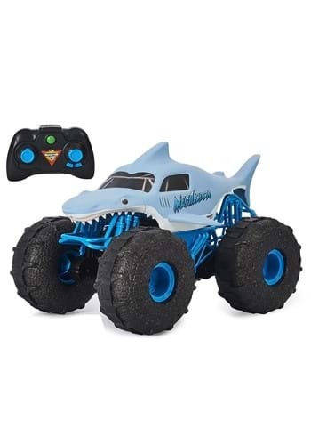 lot 75069 image: Monster Jam Official Megalodon Storm All-Terrain Remote Control Monster Truck Toy Vehicle 115 Scale