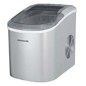 lot 74450 image: Frigidaire EFIC206-TG-SILVER Compact Ice Maker, 26 lb per Day, Silver