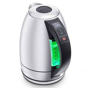 lot 74475 image: Chefman 1.8 Liter Stainless Steel Kettle with Precision Temp Control