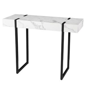 lot 74481 image: Southern Enterprises - Rangley Modern Faux Marble Console Table