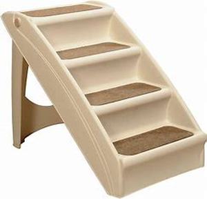 lot 74457 image: Pet Dafe Plastic Pet Steps - Beige