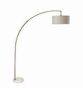 lot 74463 image: Furniture Of America Wami Contemporary 86 in H Antiwue Gold Arch Lamp