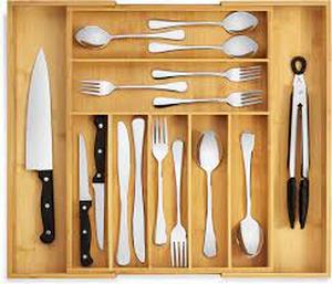 lot 74476 image: Purawood 7-9 Slot Drawer Organizer