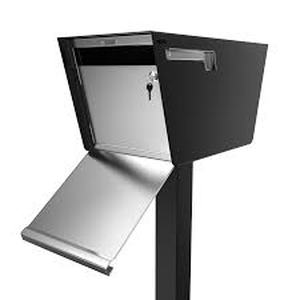 lot 74491 image: Movo Home Walter Matte Black Mailbox