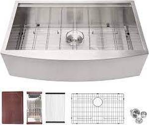 lot 74530 image: Logmey Handmade Stainless Steel Sink