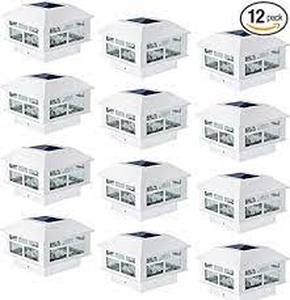 lot 74536 image: POWGDLT Solar Post Cap - 12 Pack (White