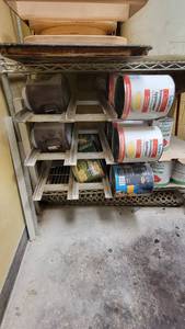 lot 10134 image: Small 3-Tier Can Rack W Contents&nbsp