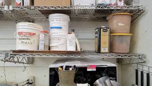 lot 10167 image: 4ft Nexel Stainless Steel Wall-Mount Shelf