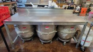 lot 10378 image: 6ft Stainless Steel Prep Table